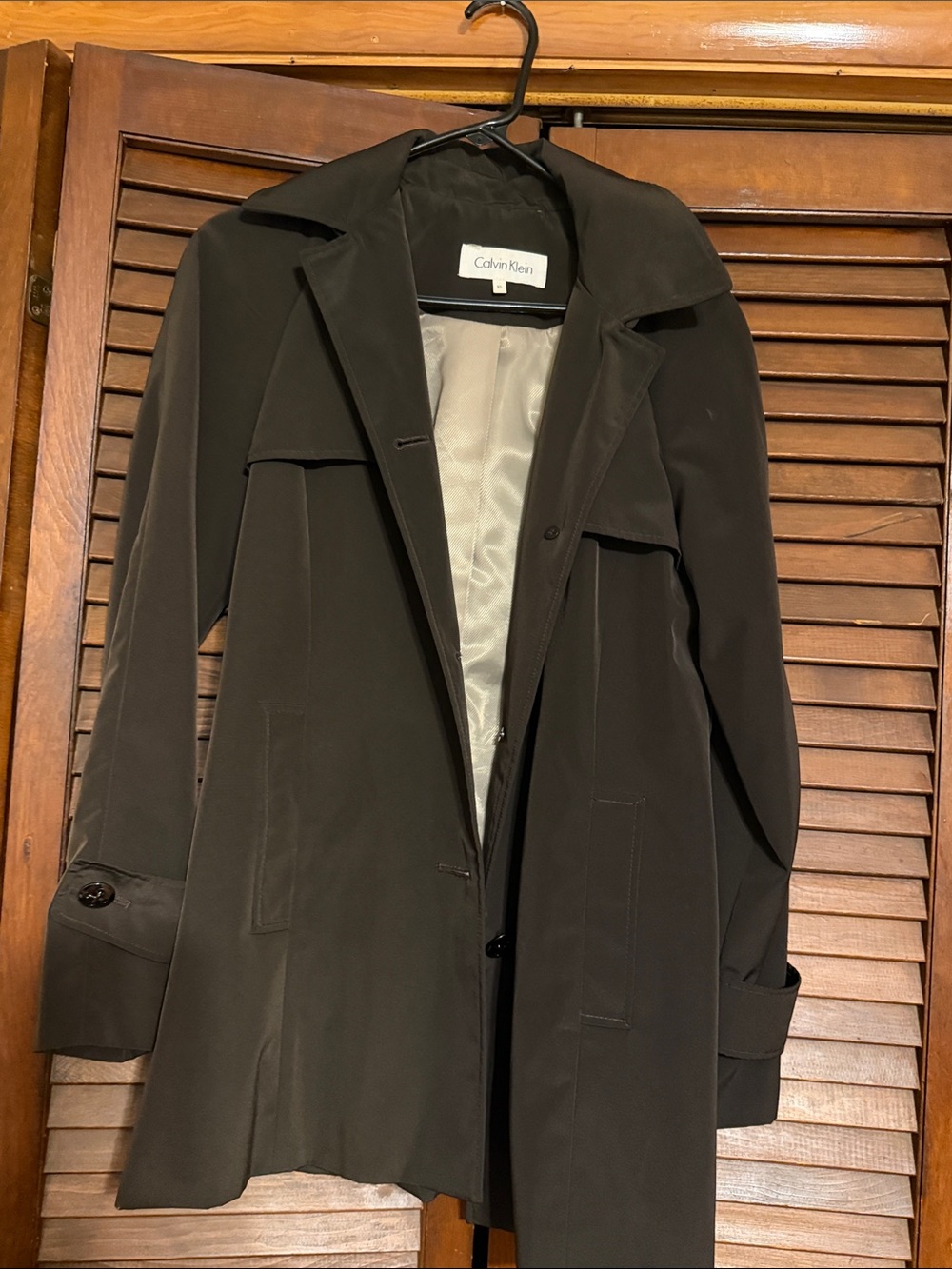 Calvin Klein Women's Dark Brown Trench Coat